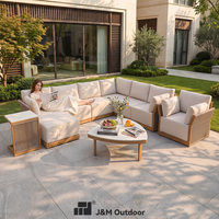 J&M Outdoor – Structure en aluminium de luxe, durable, imperméable, ignifuge et écologique, au design moderne, pour jardin, patio, balcon, espace de vie et entrepôt