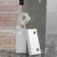 Interrupteur magnétique filaire en métal pour porte et fenêtre YH-52, type NC NO, 50*20*10mm, distance de détection 25-35mm, portée 20-30m, pour système d'alarme