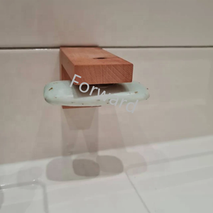 <span class=keywords><strong>Porte</strong></span>-<span class=keywords><strong>savon</strong></span> magnétique en <span class=keywords><strong>bois</strong></span> en caoutchouc massif verni fabriqué à la main - Product Image 5