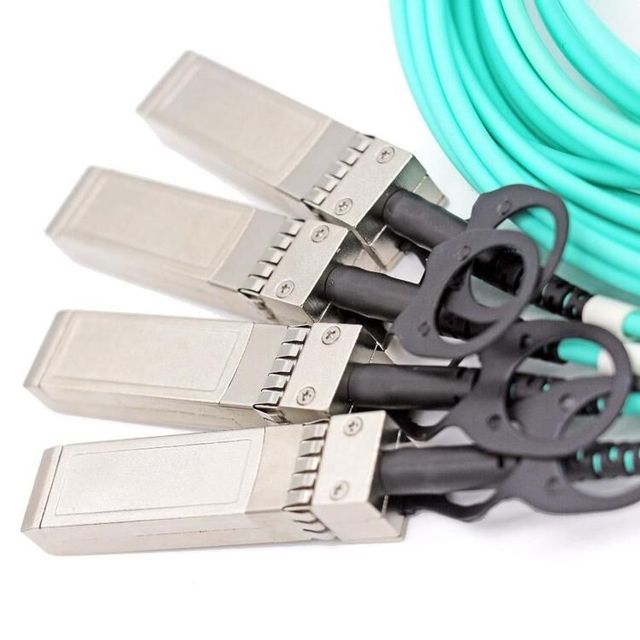 3 meters QSFP28 to 4x25G SFP28 Breakout AOC Active Optical Cable