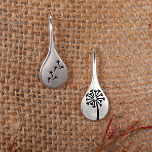 Orecchini Pendenti Minimalisti a Forma di Soffione per Donne, Gioielli Vintage per il Quotidiano - Product Image 3