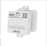Контроллер светодиодной ленты SP537E CCT SPI IC LED WiFi с поддержкой голосового управления Alexa и Google, для умного дома, с функцией диммирования, Bluetooth, FCOB, пиксельный, соответствует стандартам CE/RoHS/FCC