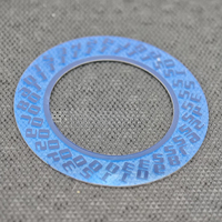 Disque de date rotatif en verre saphir personnalisé avec revêtement AR teinté bleu, anneau de date de remplacement compatible avec la montre 010