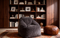 Sillón Puff Triangular de Tela Oxford 420D con Material de Olefina
