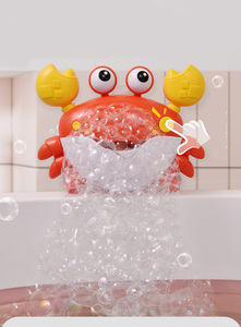 Machine à bulles électrique DWI Dowellin en forme de <span class=keywords><strong>crabe</strong></span>, jouet de bain pour bébé, machine à savon pour baignoire, fabricant automatique de bulles, jouet <span class=keywords><strong>crabe</strong></span> mural pour bébé - Product Image 6