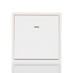 हाउस लाइट स्विच निर्माता Eu मानक पुश बटन 1 गिरोह 1 रास्ता <span class=keywords><strong>2</strong></span> रास्ता दीवार स्विच बड़े बोर्ड पीसी प्लेट कवर - Product Image 1