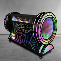 Mesa de DJ Plegable Abyss con Luz LED, Personalizable con Logotipo VIP, Portátil, para KTV, Bar, Discoteca