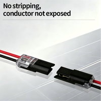 Connecteur rapide LED sans dénudage D1/D2/D3, type d'insertion mutuelle, raccordement sans soudure, connecteur enfichable
