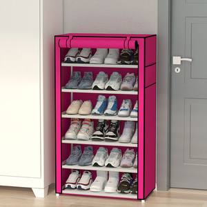 Armoire de rangement en tissu non tissé personnalisée, multi-niveaux, anti-poussière, pour chaussures, facile à assembler - Product Image 2