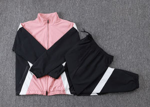 Combinaison d'entraînement unisexe à manches courtes avec fermeture éclair intégrale, séchage rapide, tissu tissé, automne-hiver, 25/26 clubs européens de football de Paris - Product Image 2