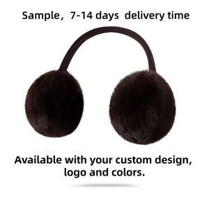 Настраиваемые роскошные женские ушные варежки для зимы и активного отдыха – толстые и теплые, милый дизайн с трафаретной печатью логотипа - Product Image 3