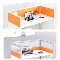 Ensemble de chaises de bureau, poste de travail pour 4/6 personnes, cloison de bureau, design moderne minimaliste, matériau PVC, résistant aux taches, anti-salissures