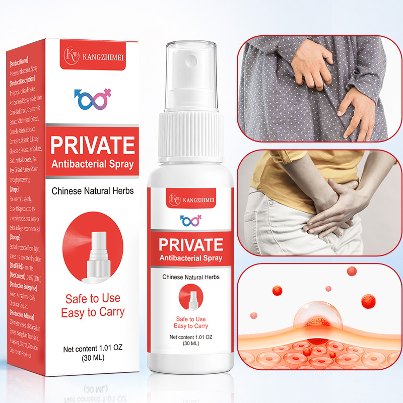 Natural Herbal Private Part Antibacterial Spray Chinese Medicine Feminine Care Odor Removal Spray for Lady Parts