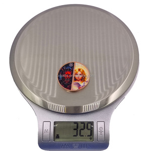 Moneta Commemorativa Colorata 1 Oz .999 Rame Puro, Medaglia da Collezione, Moneta Fantasia Angelo <span class=keywords><strong>e</strong></span> Diavolo - Product Image 3