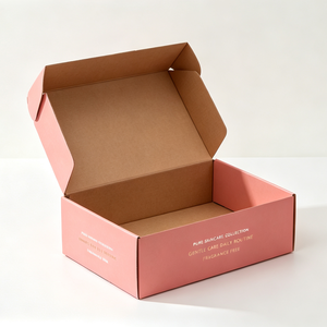 Custom Eco Friendly Kraft Corrugated Cosmetic Shipping Mailer <b>Box</b> Matt Lamination for Skincare Subscription Full Color Printing - Product Image 2