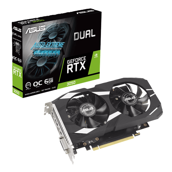 Dual GeForce RTX 3050 O 6GB GDDR6 Graphic Card Strong Compatibility for Gaming PC