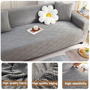 Stretch Universal <b>Sofa</b> <b>Cover</b> Four Seasons Non-Slip Anti-Scratching Washable Jacquard <b>Velvet</b> Full <b>Cover</b> Towel All Inclusive - Product Image 3