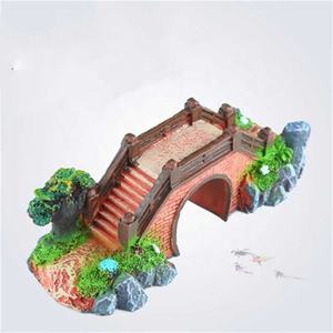 Fabricantes para pecera, accesorios decorativos para puentes, mesa de escalada de <span class=keywords><strong>tortuga</strong></span> de resina, puente de arco Retro, manualidades decorativas - Product Image 3