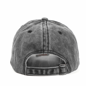 Giản dị mềm hàng đầu tinh khiết Bông rửa Mũ bóng chày CHA mũ cong vành mũ denim mũ xô - Product Image 3