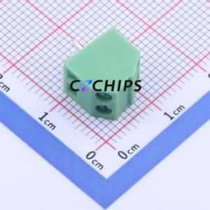 KF127S-3.5-2P Screw Terminal Block Through hole Component (THT),P=3.5mm Connector 1x2P 3.5mm Green Through Hole - Product Image 2