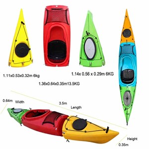 Kayak VICKING Milo de 11.48 Pies (3.5 m), Modular, Desmontable en 3 Partes, para 1 Persona, Rígido, de HDPE, para Recorridos Marítimos, Ligero, para Carreras, Embarcación para Actividades al Aire Libre - Product Image 1