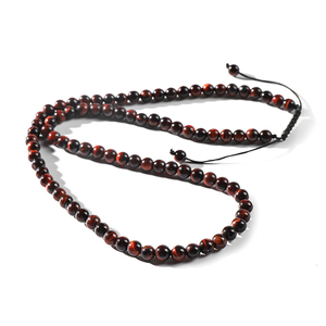 Fatto a mano 6mm macrame multi filo avvolto <span class=keywords><strong>pietre</strong></span> preziose birthstone gioielli <span class=keywords><strong>collana</strong></span> pietra naturale perline per <span class=keywords><strong>uomo</strong></span> donna - Product Image 3
