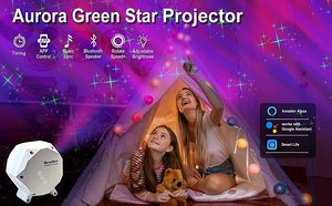 Máy Chiếu Ánh Sáng Ban Đêm Thiên Hà, Máy Chiếu Ánh Sáng Cực Quang Điều Khiển Bằng Ứng Dụng Thông Minh - Product Image 2