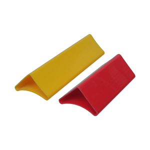 Màu Đỏ vàng trắng PVC đùn hồ sơ nhựa tam giác cho siêu thị sử dụng - Product Image 1