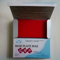 Plaque de cire rouge pour modélisation dentaire, deux types, 250g 500g, matériel d'entraînement oral et de fabrication artisanale