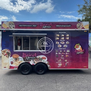 China Mobile Food Truck Fully Equipped Dining Car Food <b>Trailer</b> Food Cart Pizza <b>Trailer</b> - Product Image 5