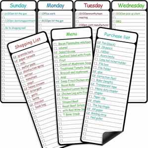 Calendrier magnétique mensuel personnalisé pour réfrigérateur, effaçable à sec, démarre du lundi, organise les planning 2025, les tâches et les repas - Product Image 1