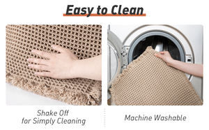 מחצלות אמבטיה סופר סופג מחצלות אמבטיה ארוך ללא החלקה רחצה שטיח wffle עם אנטי להחליק מגובה שטיח מחצלת שטיח עבור הבית - Product Image 3