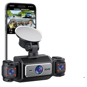 360 FHD Ống Kính Kép Dash Cam 4-Kênh Video Recorder Với Được Xây Dựng-Trong Wi-Fi 3.0 IPS Màn Hình Cho Xe Ô Tô Phía Trước Và Phía Sau Bên Trong Xe <span class=keywords><strong>Dvr</strong></span> - Product Image 1