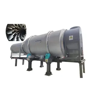 50-60t/h marble powder Three Cylinders Powder Sludge Rotary Drum Dryer Sand Drying Equipment