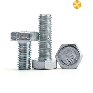 Nhà Máy Giá ốc vít din933 din931 gb5782 gb5783 30mm M8 M9 M10 M16 phần Chủ Đề Trắng kẽm đế đen <span class=keywords><strong>Hex</strong></span> bu lông và đai ốc - Product Image 3