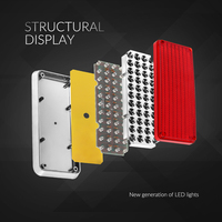 Nouvelle barre lumineuse stroboscopique LED-19A pour véhicules d'urgence (ambulance et pompiers) 246W, clignotant latéral