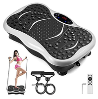 Plataforma Vibratoria para Ejercicios en Casa, Máquina de Ejercicio con Función de Masaje