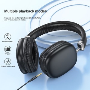 Bán buôn P9 Tai nghe không dây Over-ear Tai nghe sâu bass HIFI âm nhạc tai nghe thể thao PC/PS4 hàng không điện thoại di động - Product Image 5