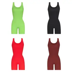 women rompers women jumpsuit 2023 Summer new adult polyester spandex onesies for women pajamas bodysuit dupe famous clothing