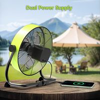 12000mAh 12 pouces extérieur Rechargeable Camping ventilateur crochet rotatif Portable ventilateur ventilateur de bureau pour la pêche en voiture