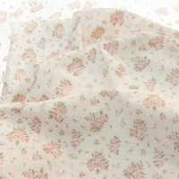 Tissu en mousseline de coton peigné 100% biologique, écologique, uni ou imprimé floral, respirant, pour chemises et robes de bébés et enfants