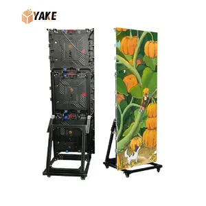 Yake Indoor Outdoor P2.5/P3/P4/P5 Portable Mirror Led Screen Poster Display For Mobile transport