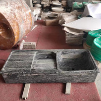 Plateau à linge en pierre de granit naturelle, 1 pièce, nouveau Design de grande taille, réservoir à linge et pierre de lavage pour vêtements, Double évier avec planche à laver