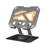 Soporte de escritorio de Metal giratorio portátil de 360 grados, soporte plano plegable para juego de aprendizaje perezoso, soporte de lección de red para Tablet PC