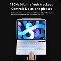 Nouveau clavier intelligent sans fil BT avec pavé tactile magnétique, étui clavier magique pour iPad Air 5 10e génération 2022 Pro 11 10 11e génération 10.9