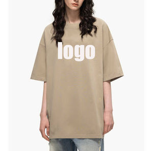 เสื้อยืดแขนสั้นพิมพ์ลายพัฟสำหรับผู้หญิงเสื้อยืดโอเวอร์ไซส์สไตล์อเมริกันไฮสตรีทฤดูร้อน - Product Image 1