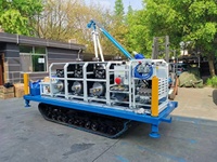 Foreuse géotechnique portable hydraulique complète à moteur diesel Geotec Wuxi avec moteur et pompe, profondeur maximale 900 m