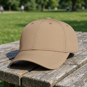 Gorra de Béisbol Personalizada de 6 Paneles con Visera Curva, Perfil Medio, Estilo Dad Hat, Tela de Rizo Transpirable e Impermeable, Bordado a Mano, Deportiva, Unisex - Product Image 3