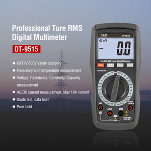 CEM DT-9515 มัลติมิเตอร์ดิจิตอลอิเล็กทรอนิกส์แบบมืออาชีพ ดีไซน์ใหม่ พร้อมฟังก์ชัน True RMS สำหรับขาย DT-9515 ดิจิตอล - Product Image 3