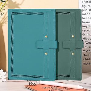 Enterprise-customized High-end Premium PU Leather Hardcover <b>Journal</b> Magnetic Buckle 100 Sheets A5 Size Thread Sewing Spiral - Product Image 1
